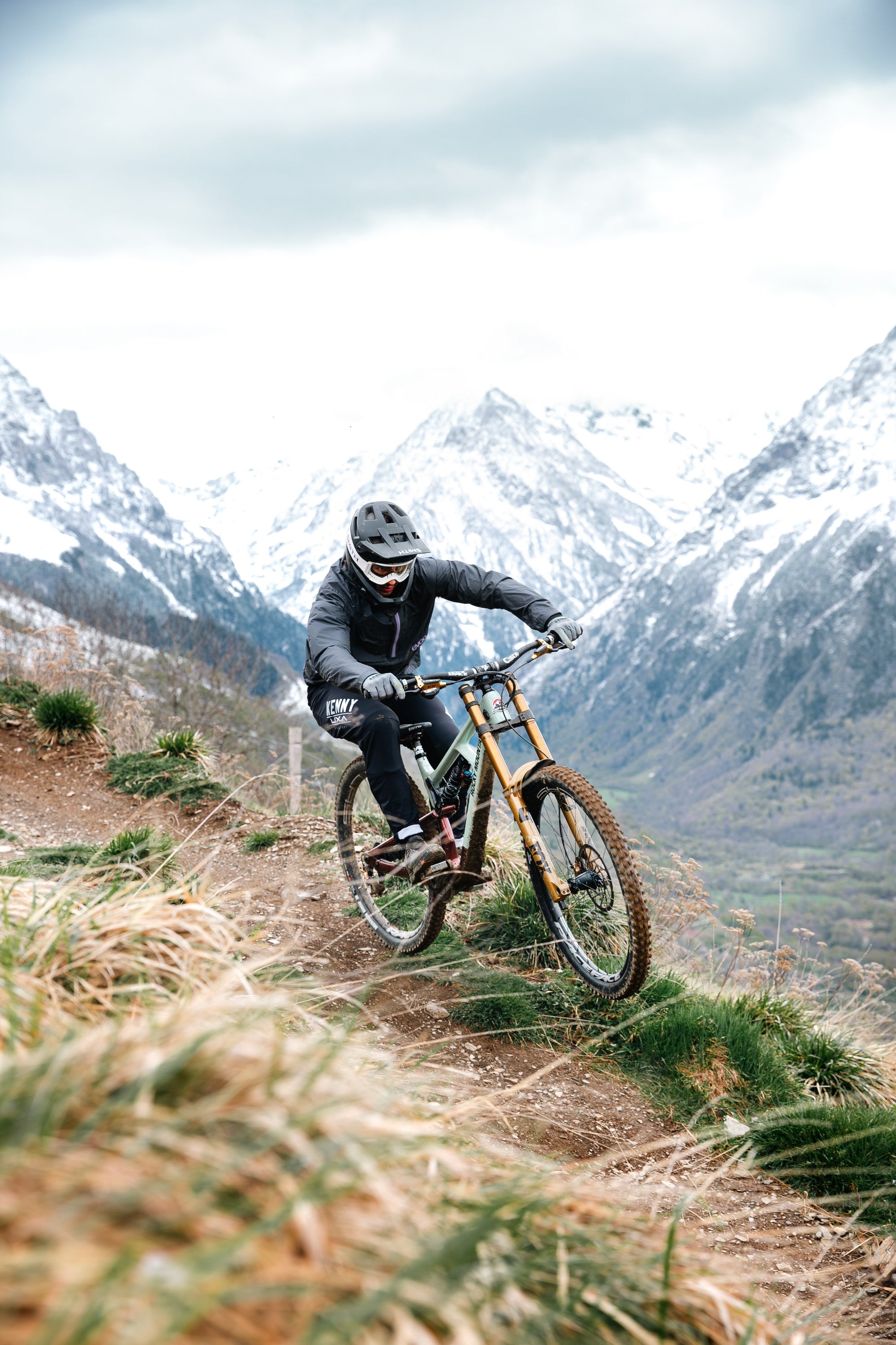 TRP bicycle components in action on a mountain bike