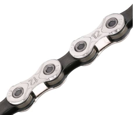 TRP EVO 12-speed chain with black and silver finish