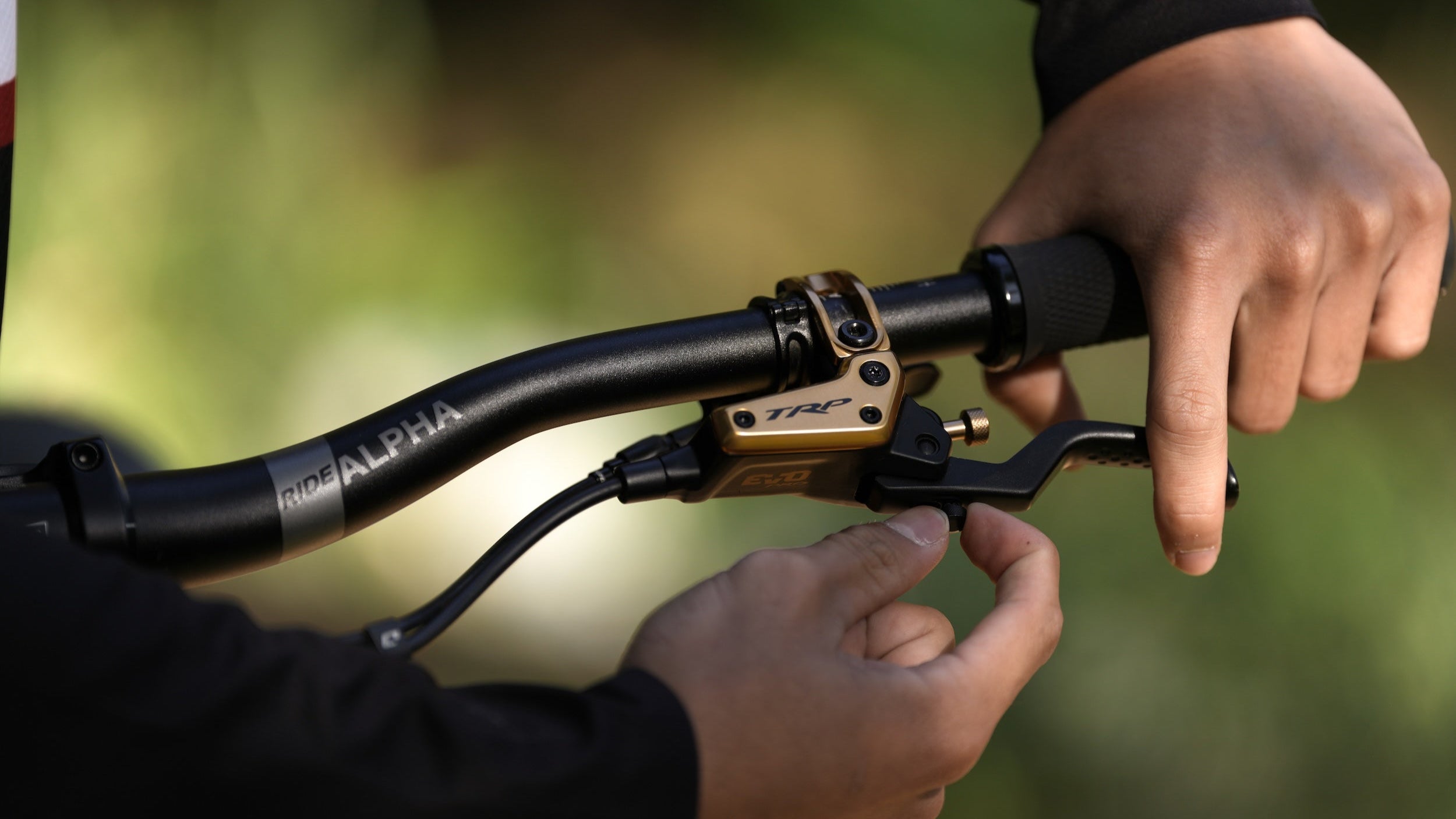 close up of adjusting TRP EVO