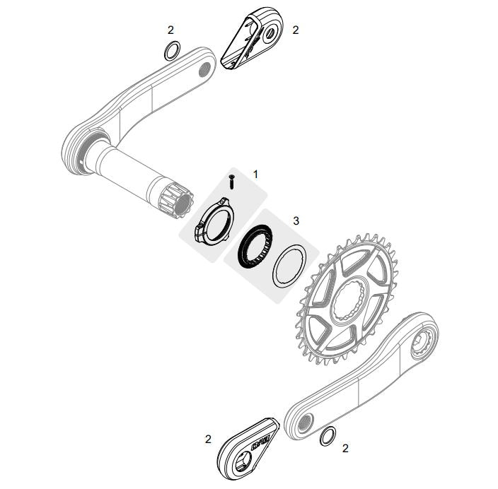 EVO Carbon Crankset Small Parts