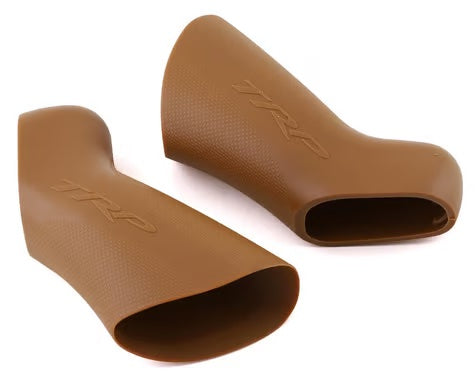 TRP Hylex brake hoods in tan/gum color for vintage-style builds