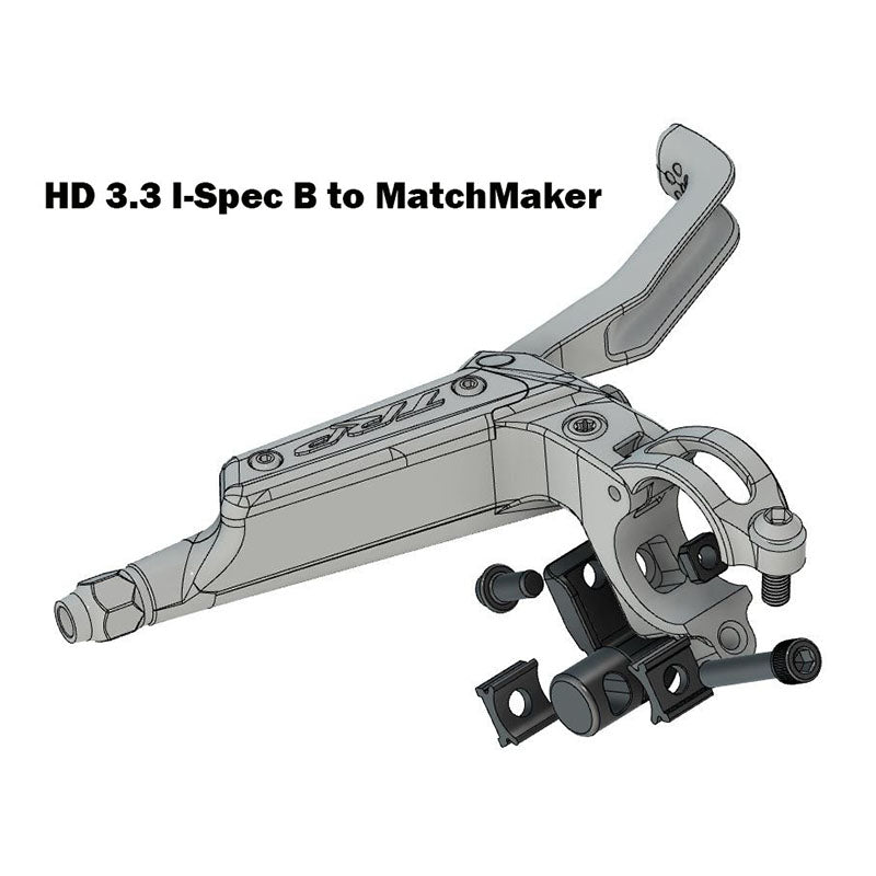TRP HD brake I-Spec B to SRAM Matchmaker adapter for multi-brand drivetrain compatibility
