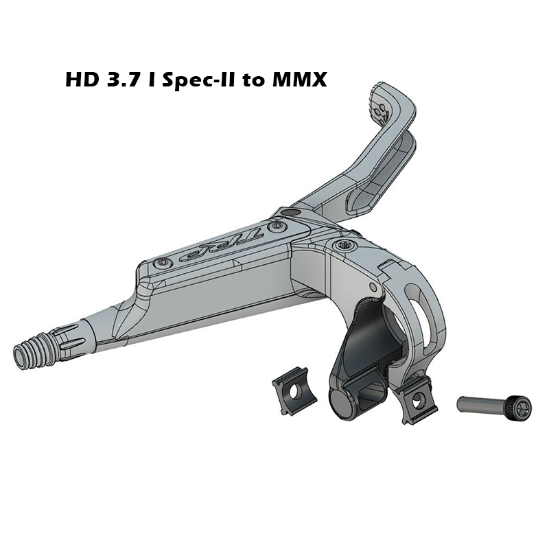 TRP HD 3.7 shifter adapter technical diagram for brake and shifter integration compatibility
