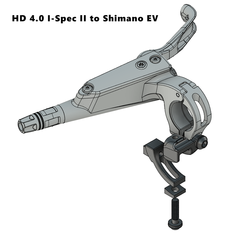 TRP HD 4.0 brake system exploded view diagram - technical assembly guide for professional bike mechanics