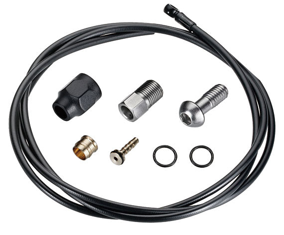 TRP black hydraulic brake hose kit with O-rings and banjo fittings