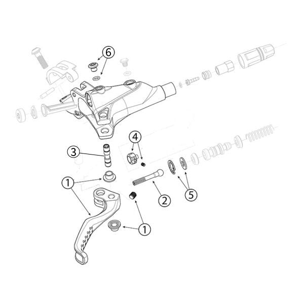 TRP Slate EVO mountain bike brake system small parts kit for professional servicing and component replacement