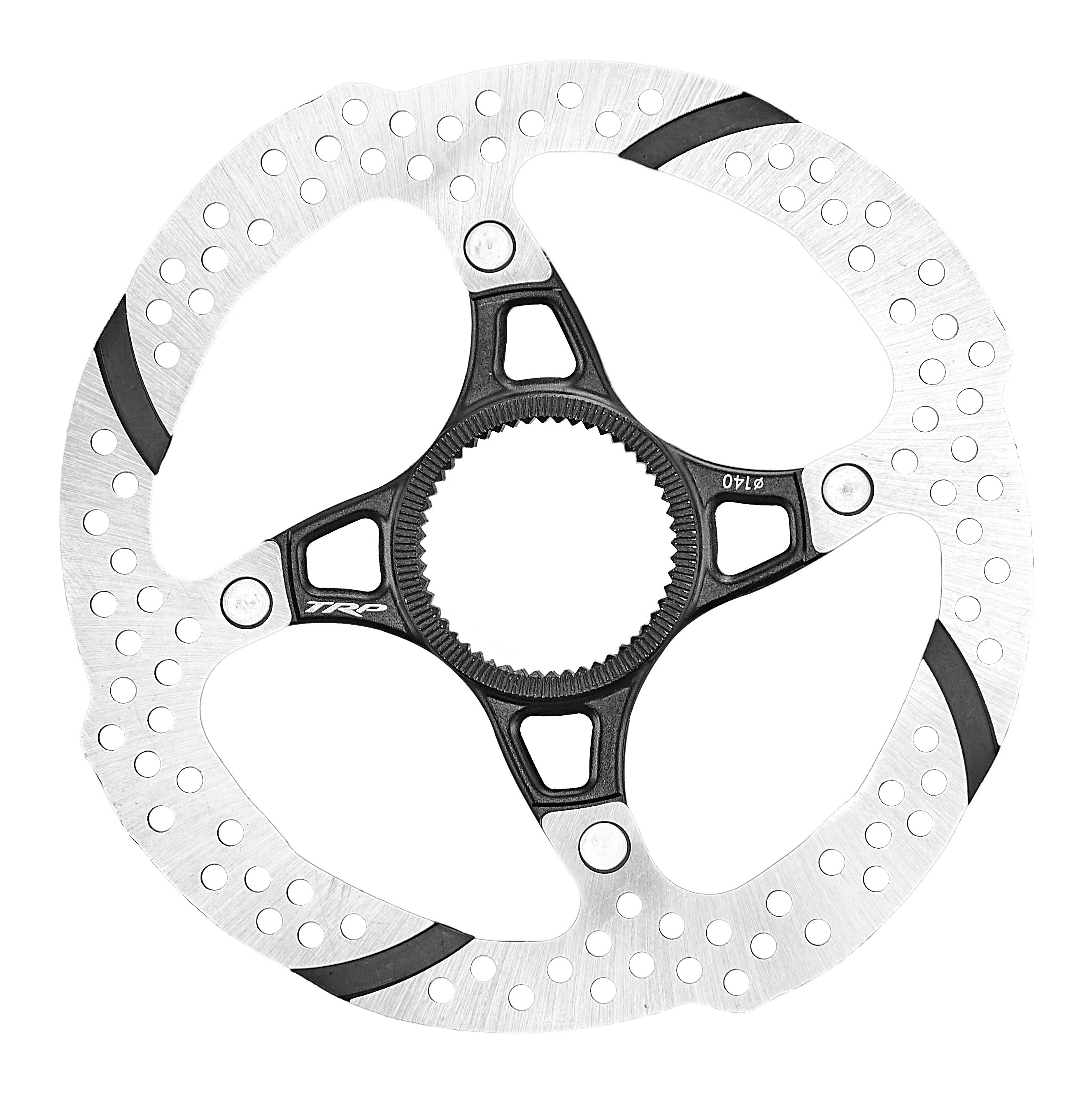 TRP 140mm disc rotor with 25mm mounting for road and gravel bike standards