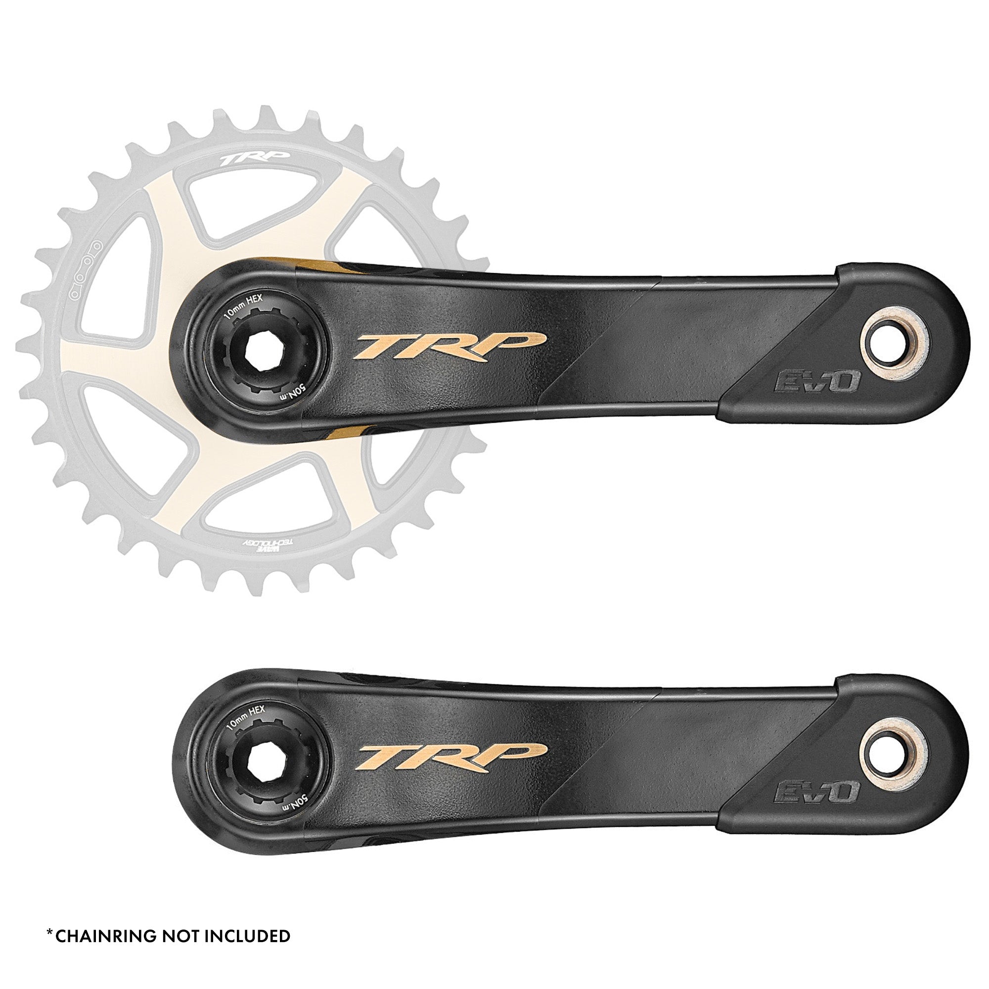 TRP Evo 12 Carbon Crankset Black Gold 170mm