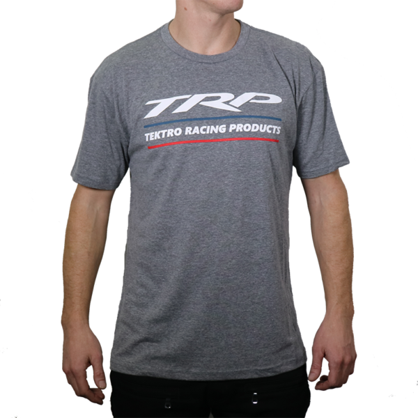 TRP Tektro Racing Products front t-shirt design for mountain bike and cycling performance apparel