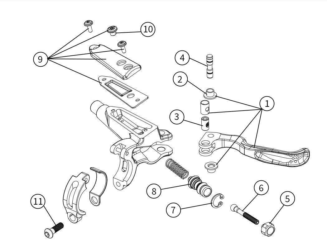 Trail EVO Lever Small Parts