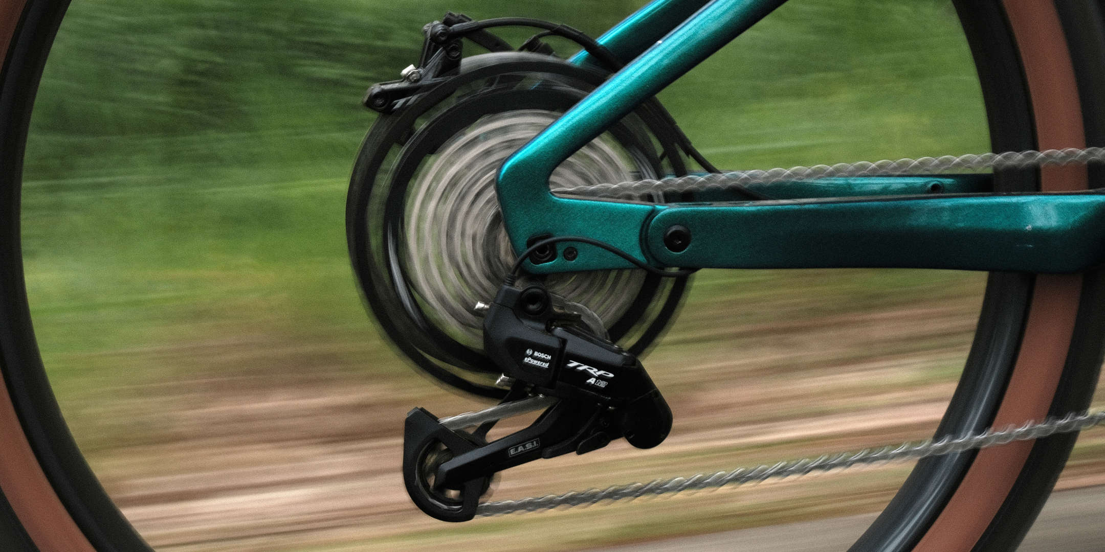 TRP brake and drivetrain technology showcase highlighting innovation in professional cycling components
