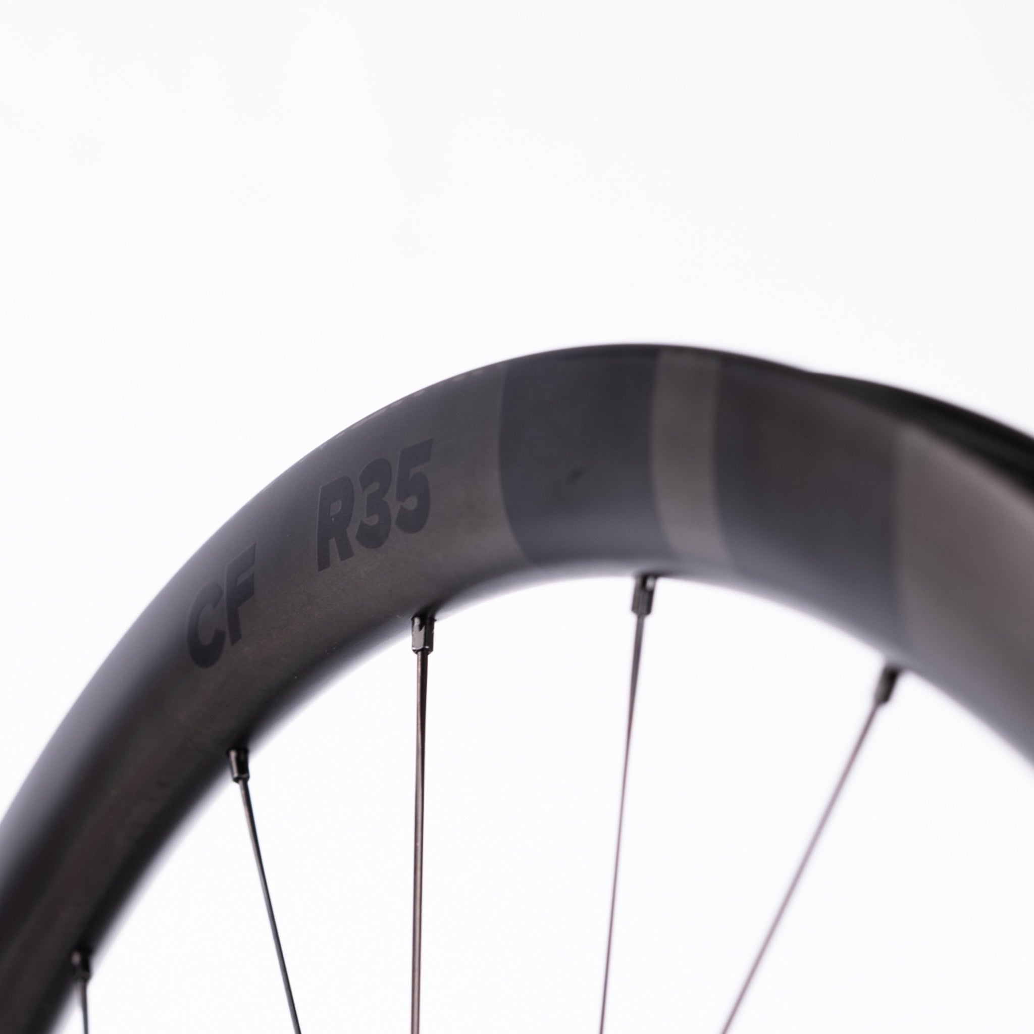 Bicycle wheel with 'Classified R35' branding on a white background