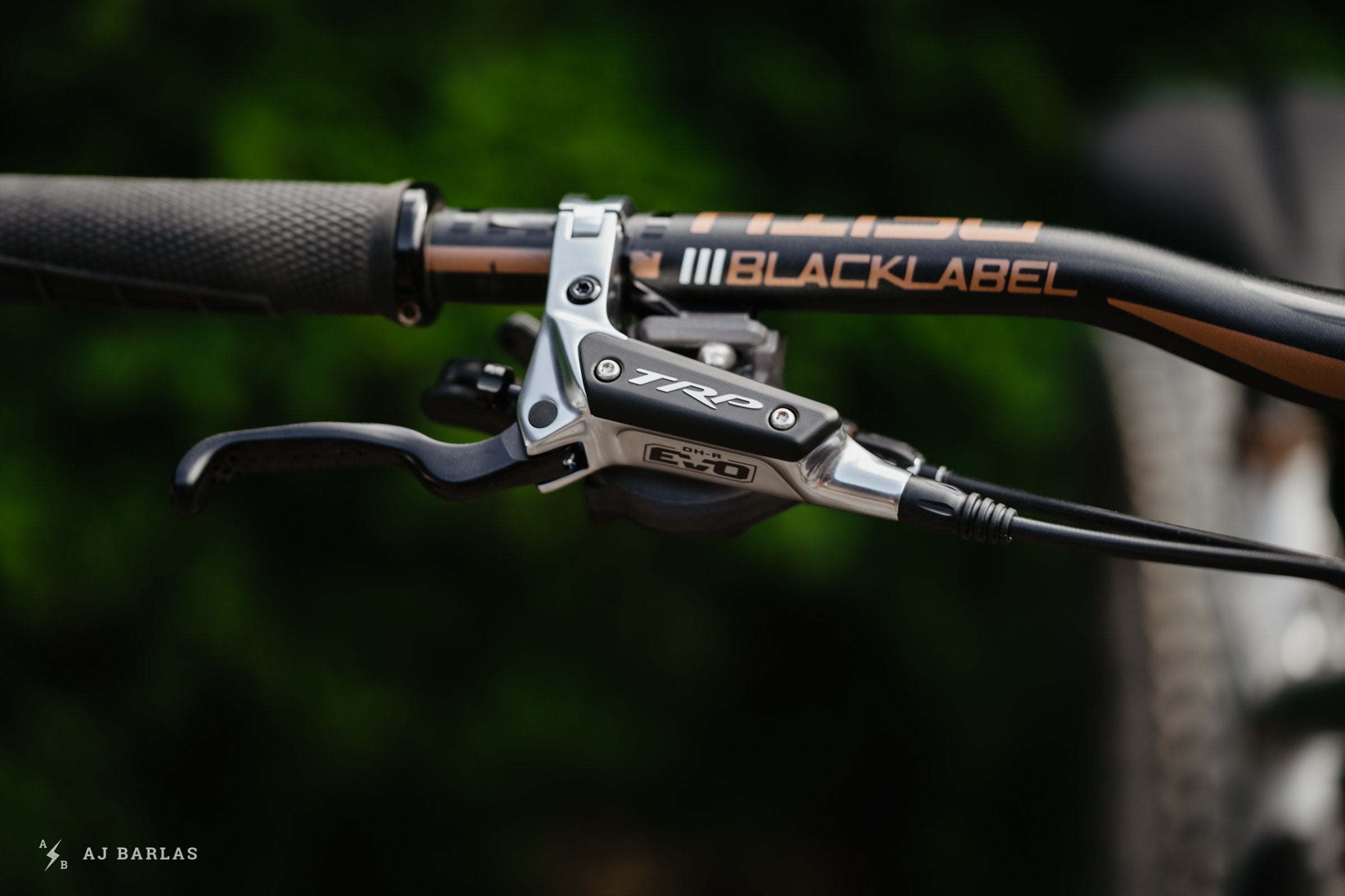 TRP DH-R EVO brake system professional product photography - premium  mountain bike components"